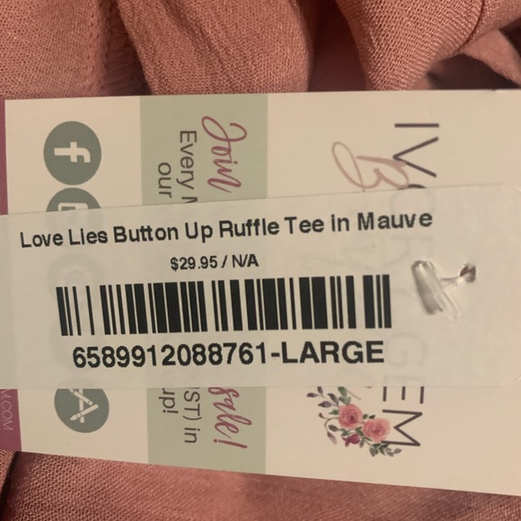 Pink Ruffle Top - Picture 3 of 3